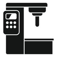 Press cnc machine icon simple vector. Computer design vector
