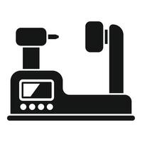 Tool cnc machine icon simple vector. Electric control vector