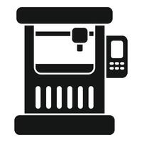 Steel cnc machine icon simple vector. Complex control vector