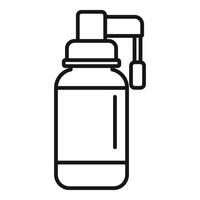 Care medical spray icon outline vector. Supplement remedy vector