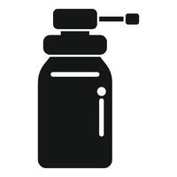 Spray bottle icon simple vector. Shield resistance potion vector