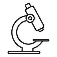 Medical microscope icon outline vector. Medical supplement vector