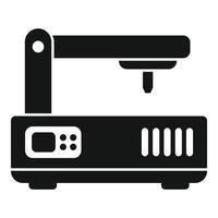 Cnc machine icon simple vector. Mill controller vector