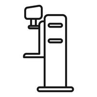 Clinic health equipment icon outline vector. Patient hospitalization vector