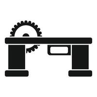 cnc herramienta máquina icono sencillo vector. diseño destello centrar vector