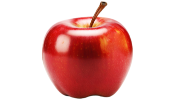 ai generado un manzana es mostrado en un transparente antecedentes png