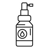 Nose spray icon outline vector. Medical supplement vector