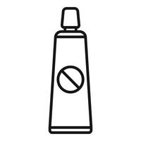 Antiviral cream tube icon outline vector. People dose vector