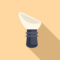 Ear plug protection icon flat vector. Cancelling noise vector