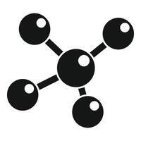 Research lab molecule icon simple vector. Lab equipment vector