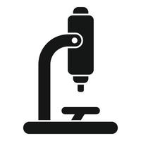 Study microscope icon simple vector. Genetic study vector