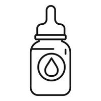 Bottle healthcare icon outline vector. Care injection allergy vector