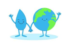 World water day concept vector