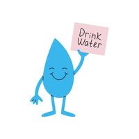 Drink water concept vector