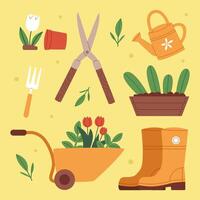 Gardening vector set