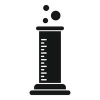 Boiling test tube icon simple vector. Blood quality vector