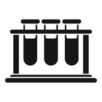 Test tube stand material icon simple vector. Dna formula vector