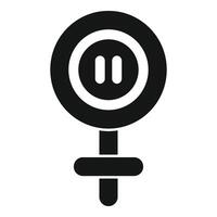Menopause icon simple vector. Age cycle balance vector