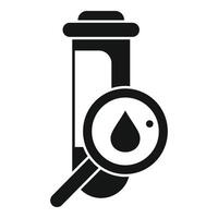 Test tube menopause icon simple vector. Female age cycle vector