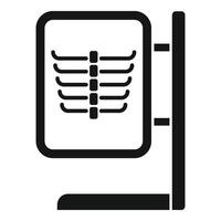 Thorax image facility icon simple vector. Operating client vector