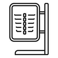 Thorax image facility icon outline vector. Operating client vector