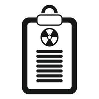 Radiology clipboard icon simple vector. Xray examination vector