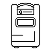 Electronic oxygen concentrator icon outline vector. Center nasal flow vector