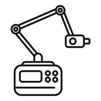 Examination scan icon outline vector. Checkup body Xray vector