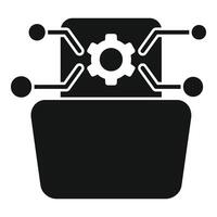 Folder tech specification icon simple vector. Technical overview vector