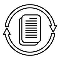 Recharge power mobile icon outline vector. Module power vector