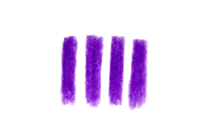 Purple strokes drawn with crayon pencil on transparent background png