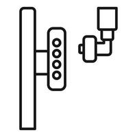 Fast Xray equipment icon outline vector. Veterinary clinic vector