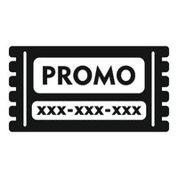 Promo card sale icon simple vector. Elegant card hot vector