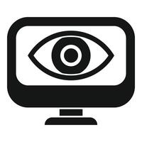 Monitor technical overview icon simple vector. Function phone vector
