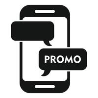 promoción teléfono Tienda icono sencillo vector. rebaja web regalo vector