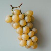 AI generated Bunch of Grapes on Table photo