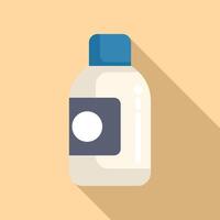 Ink bottle for printer icon flat vector. Design can trash vector