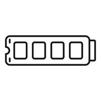 Fast ssd memory board icon outline vector. Archive usb vector