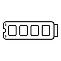 Fast ssd memory board icon outline vector. Archive usb vector