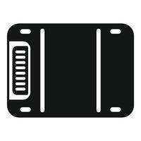 Gigabyte data icon simple vector. Big disk device vector