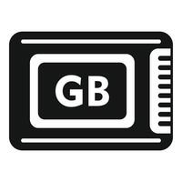 Backup shutter solid icon simple vector. Focus datacenter vector