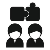 Critical team thinking icon simple vector. Brain mind head vector