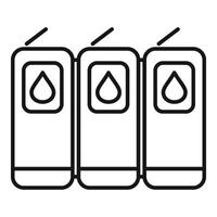 Image ink filling icon outline vector. Equipment copier vector