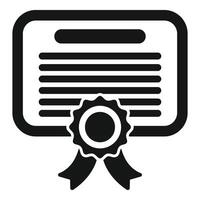 Coping skills diploma icon simple vector. Health mental reduce vector