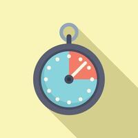 Stopwatch work skill icon flat vector. Coping skills vector