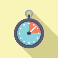 Stopwatch work skill icon flat vector. Coping skills vector