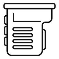 Filling ink icon outline vector. Tinned gadget recycling vector