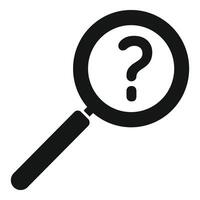 Search solution magnifier icon simple vector. Head business mind vector