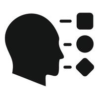 Critical thinking icon simple vector. Judgment brainstorm genius vector