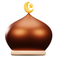 3d icon mosque dome png